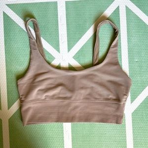 Beach Riot Leah Top Ribbed Tan